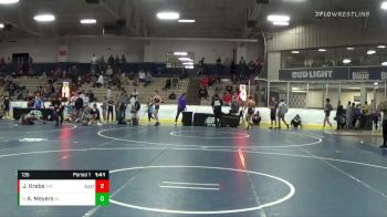 135 lbs Cons. Round 2 - Aidan Meyers, South Lyon vs Jonathan Krebs, Ares