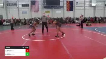 109 lbs Quarterfinal - Apollo Cruz, Team Aggression vs Kaden Obien, Precision WC