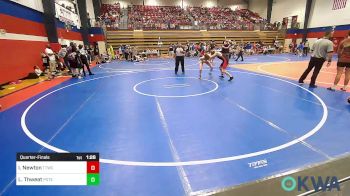 112 lbs Quarterfinal - Isaac Newton, Team Tulsa Wrestling Club vs Landon Thweat, Poteau Youth Wrestling Academy