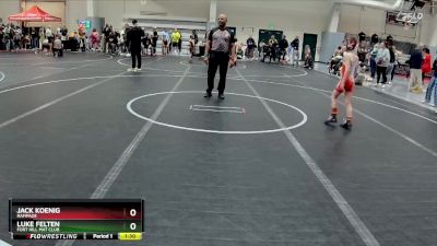 60 lbs Quarterfinal - Jack Koenig, Rampage vs Luke Felten, Fort Hill Mat Club