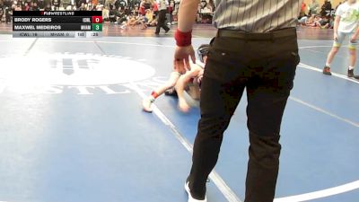 65 lbs Rr Rnd 2 - Brody Rogers, ICWL Bruisers Club - ESC vs Maxwel Medeiros, Maine Hammahs - ESC