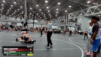 120 lbs Round 6 (8 Team) - Brett Crawford, Savage King Pins vs Sully Karmon, Ohio Gold