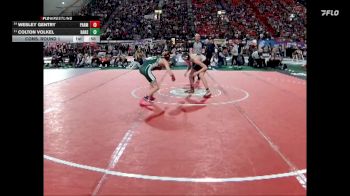 3A 113 lbs Cons. Round 1 - Wesley Gentry, Parma vs Colton Volkel, Hansen