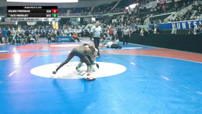 1A-4A 113 Cons. Round 2 - Julien Freeman, Deshler vs Ace Hensley, Bayshore Christian School