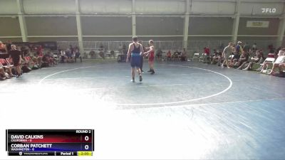 215 lbs Round 2 (8 Team) - David Calkins, California vs Corban Patchett, Washington