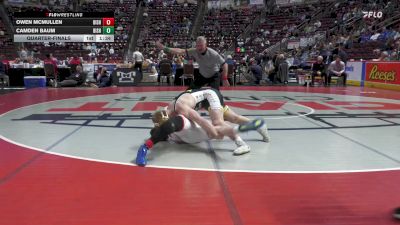 139 lbs Quarterfinal - Owen McMullen, Bishop McCort vs Camden Baum, Bishop McDevitt