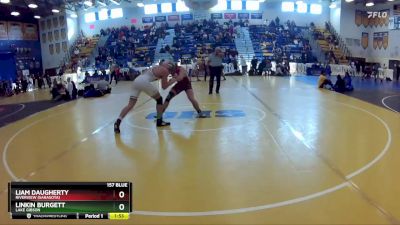 157 Blue Round 5 - Liam Daugherty, Riverview (Sarasota) vs Linkin Burgett, Lake Gibson