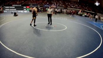D 3 150 lbs Champ. Round 1 - Aiden Gaspard, South Beauregard vs Gabe Vidrine, Opelousas Catholic