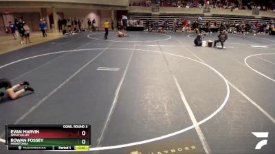 114 Championship Bracket Cons. Round 3 - Evan Marvin, Apple Valley vs Rowan Fossey, Minnetonka