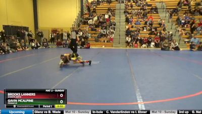 60 lbs Quarterfinal - Gavin McAlpine, Pinnacle vs Brooks Lanners, Dakota Boyz