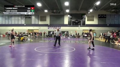 115 lbs 1st Place Match - Lauren Whitt, Cedar Falls vs Libby Stocks, Waterloo West