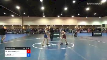 67 kg Quarterfinal - Mateo Montanaro, Massachusetts vs Kent Clark, Alabama