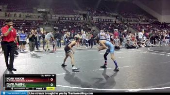 74 lbs Semifinal - Noah Allred, Gold Rush Wrestling vs Noah Yakich, Black Fox Wrestling Academy