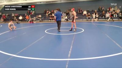 109-120 lbs Quarterfinal - Cade Kunkel, Twin River Wrestling Club vs Drake Christensen, Amherst Wrestling Club