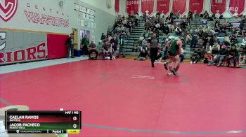 165 lbs Champ. Round 1 - Caelan Ramos, Bayfield vs Jacob Pacheco, Monte Vista