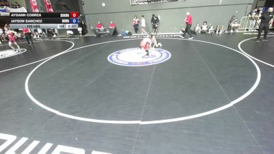 106 lbs Aydann Correa, SDIKWA - San Diego-Imperial Kids Wrestling Association vs Jayson Sanchez, MDWA - Mount Diablo Wrestling Association