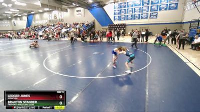 73 lbs Cons. Round 2 - Ledger Jones, Syracuse vs Braxton Stander, Fremont Wrestling Club