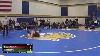 133 lbs Placement (16 Team) - Scotty Richter, Williams College vs Ethan Ford, Southern Maine