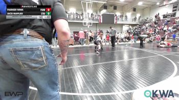 100 lbs Quarterfinal - Parker Wink, Ponca City Wildcat Wrestling vs Jace Maples, Stroud Youth Wrestling Club