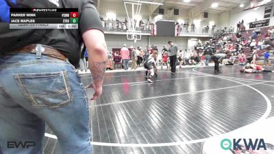100 lbs Quarterfinal - Parker Wink, Ponca City Wildcat Wrestling vs Jace Maples, Stroud Youth Wrestling Club