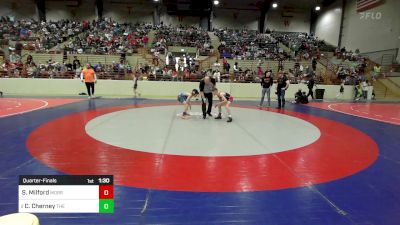 81 lbs Quarterfinal - Slater Milford, Morris Fitness Wrestling Club vs Channing Cherney, The Storm Wrestling Center