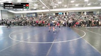 285 lbs Quarterfinal - Jesse King, Timpanogos vs Kyler Olson, Spanish Fork