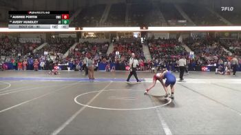 90 lbs Quarterfinal - Avery Hundley, Jackson CO vs Aubree Fortin, Oberlin Wrestling Club