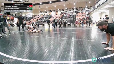 96 lbs Rr Rnd 4 - Cristian Monroy, Tulsa Blue T Panthers vs Hayden Stanford, Salina Wrestling Club