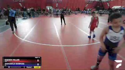 93-105 lbs Round 1 - Kaesen Miller, MN vs DaMarkus Borman, IA