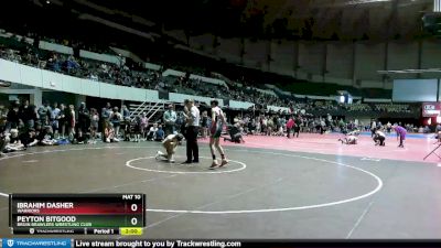 110 lbs Champ. Round 1 - Ibrahim Dasher, Warriors vs Peyton Bitgood, Bruin Brawlers Wrestling Club