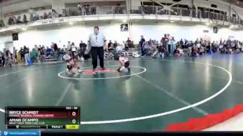 56 lbs Champ. Round 1 - Bryce Schmidt, Midwest Regional Training Center vs Amari Ocampo, Beast Mode Wrestling Club
