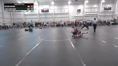84 lbs Round 1 (8 Team) - Syler Sayne, CrossRoads Wrestling vs Luca McCann, 84 Athletes