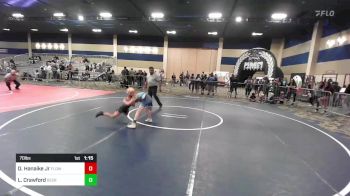 70 lbs Round Of 32 - Destin Hanaike Jr, Flow Academy HI vs Logan Crawford, Deer Park