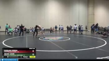 163 lbs Placement Matches (16 Team) - Kevin Coon, Bufffalo Stampeders Wrestling vs Raquan Green, Backyard Boyz White