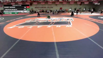 141 lbs Champ. Round 1 - Nicolas Balella, Castleton vs Sammy Mendez, Elmhurst University