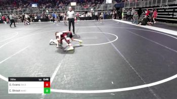 70 lbs Consi Of 8 #1 - Oakley Evans, Team Owls vs Chase Stroot, Mascoutah High School