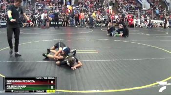 68 lbs Quarterfinal - Rileigh Sharp, Warren Pride WC vs Sophianna Pedroza, NBWC