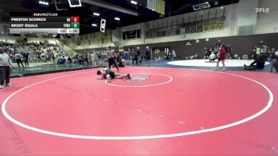126 lbs Cons. Round 3 - Brody Sigala, The Valley Wrestling Club vs Preston Schreck, Rough House
