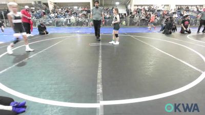 76 lbs Rr Rnd 3 - Hayden Hayes, Weatherford Youth Wrestling vs Aly Wirick, Madill Takedown
