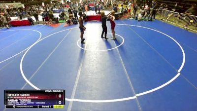 215 lbs Cons. Round 3 - Skyler Swain, Royal High School Wrestling vs Fabian Torres, Community Youth Center - Concord Campus Wrestling