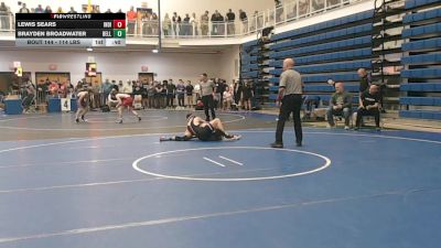 114 lbs Consy 1 - Lewis Sears, Indiana vs Brayden Broadwater, Belle Vernon