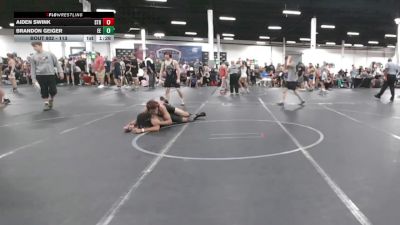 113 lbs Quarterfinal - Aiden Swink, Strasburg vs Brandon Geiger, Exeter Eagles