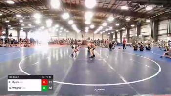 165 lbs Prelims - AJ (Austin) Myers, Indiana Outlaws Silver vs William Wagner, Crusaders WC