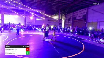 46 lbs Round Of 16 - Donovan Alejandre, Roy WC vs Eagan Luxton, Unattached