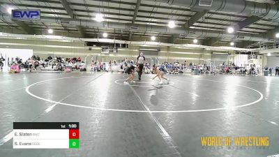 92 lbs Round Of 32 - Elise Slaten, Bulls vs Sidda Evans, Ogden's Outlaws Wrestling Club