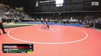 6A - 132 lbs Quarterfinal - Cooper Stivers, Topeka-Washburn Rural vs Jaime Villanueva, Junction City