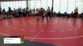 260 lbs 3rd Place - Wesley Sappington, Harris County Wrestling Club vs Alex Perez, Cambridge Bears Youth Wrestling