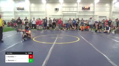 114-S lbs Quarterfinal - Izaiah Hundley, OH vs Jude Benson, WV