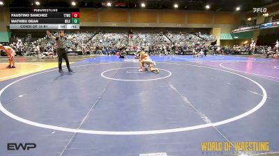 108 lbs Consi Of 16 #1 - Faustino Sanchez, Tulare Titans Wrestling Club vs Mathieu Dean, Relentless Wrestling