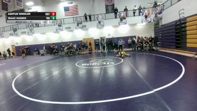 77 lbs 1st Place Match - Ashtun Winkler, Greybull MS vs Isaac Haddix, Thermopolis